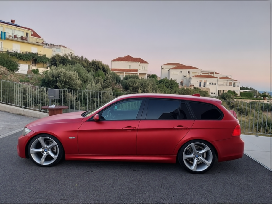 Car rendered in Ferrari Red matte paint