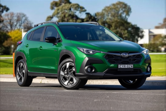 Car rendered in Racing Green satin paint