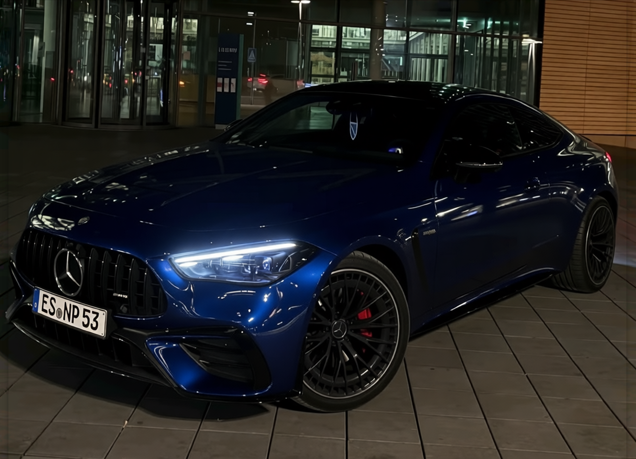 Preview Car 8 rendered in Deep Navy gloss paint