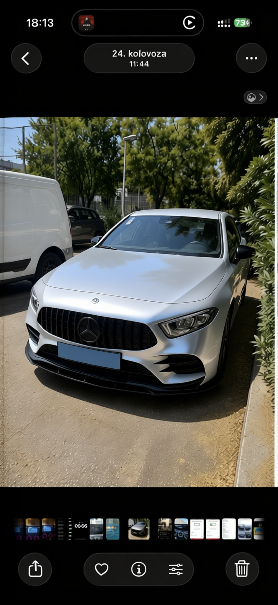 Preview Car 4 rendered in Matte Chrome Alexander Silver Metallic gloss wrap