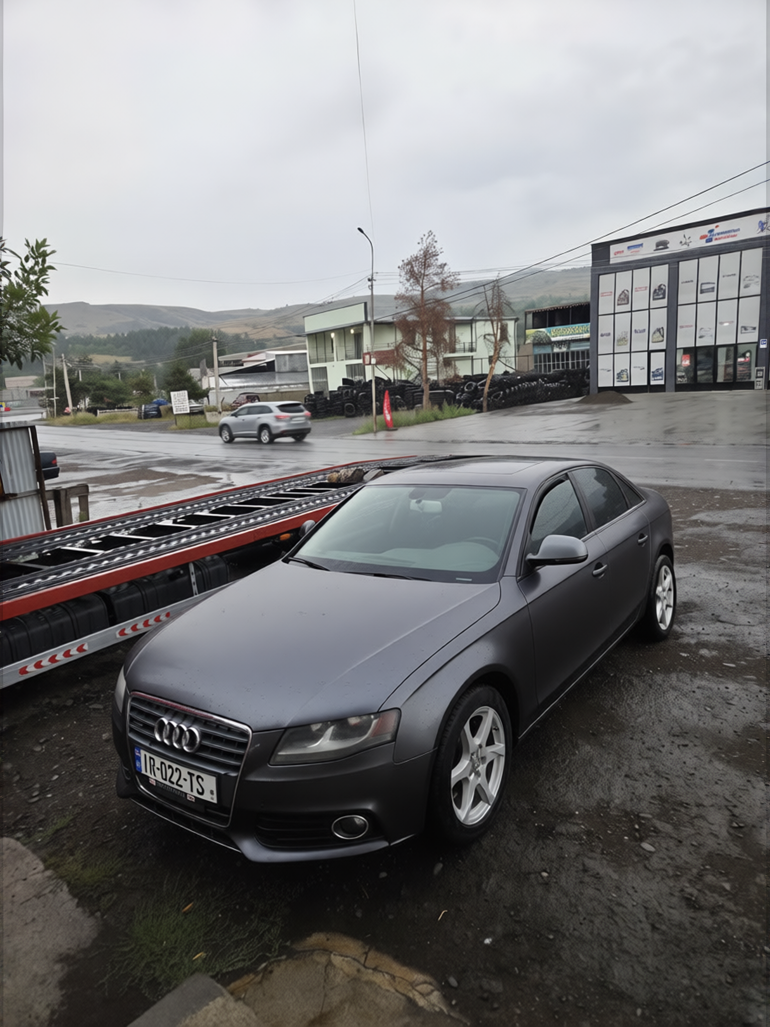 Voiture en Nardo Grey matte paint