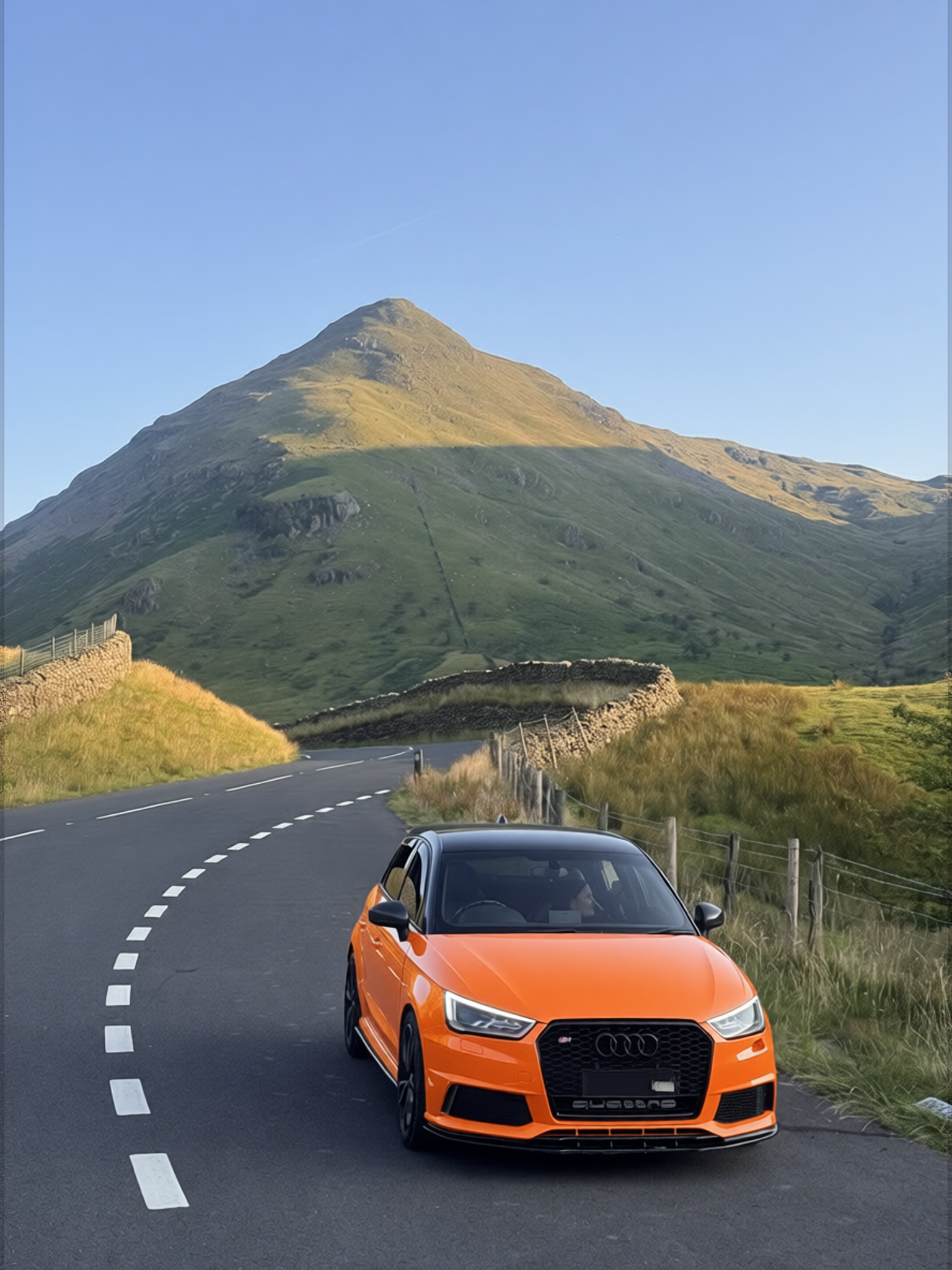 Preview Car 9 rendered in Lava Orange gloss paint