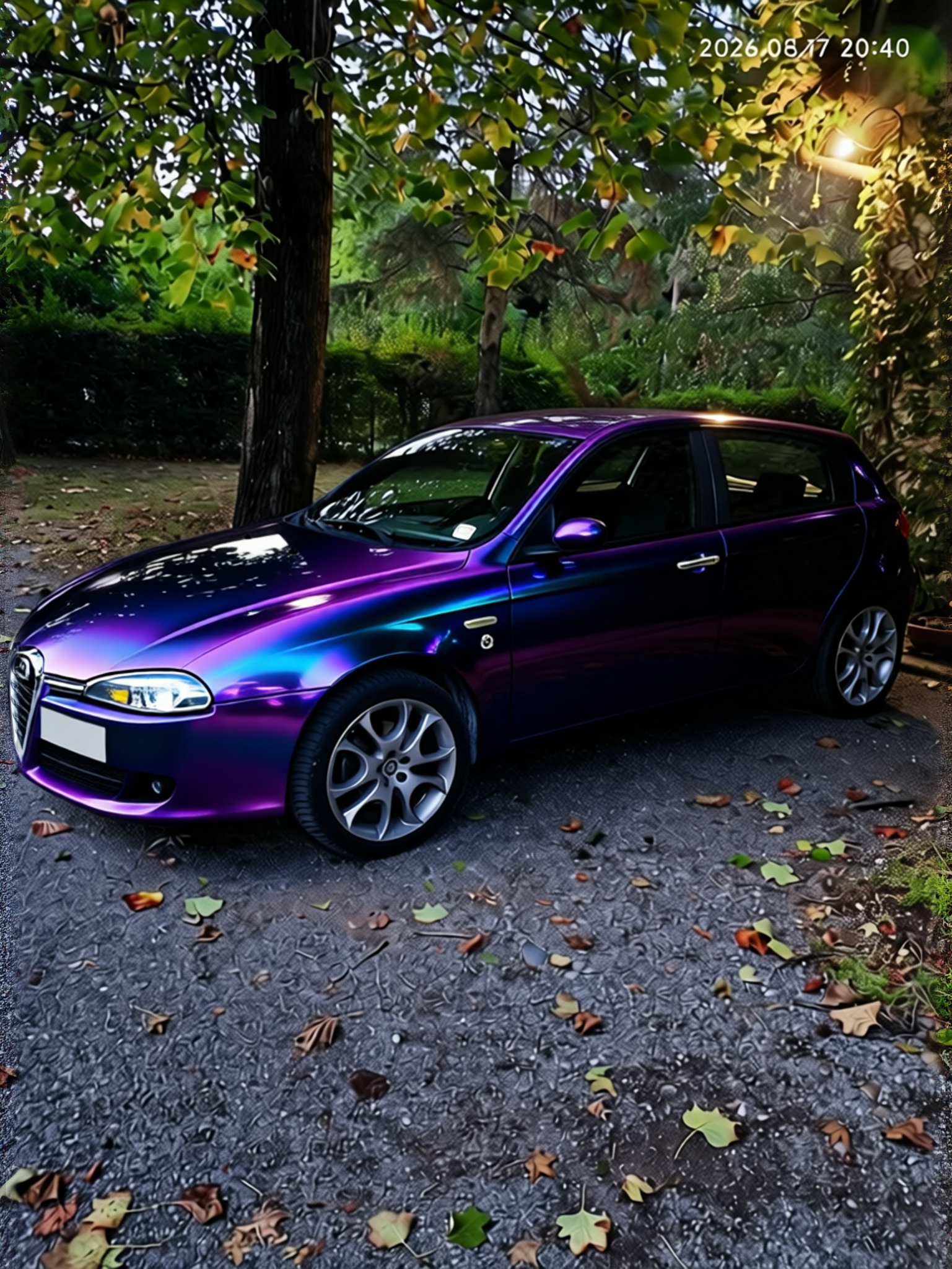 Alfa Romeo 147 rendered in Super Gloss Spectrum gloss wrap