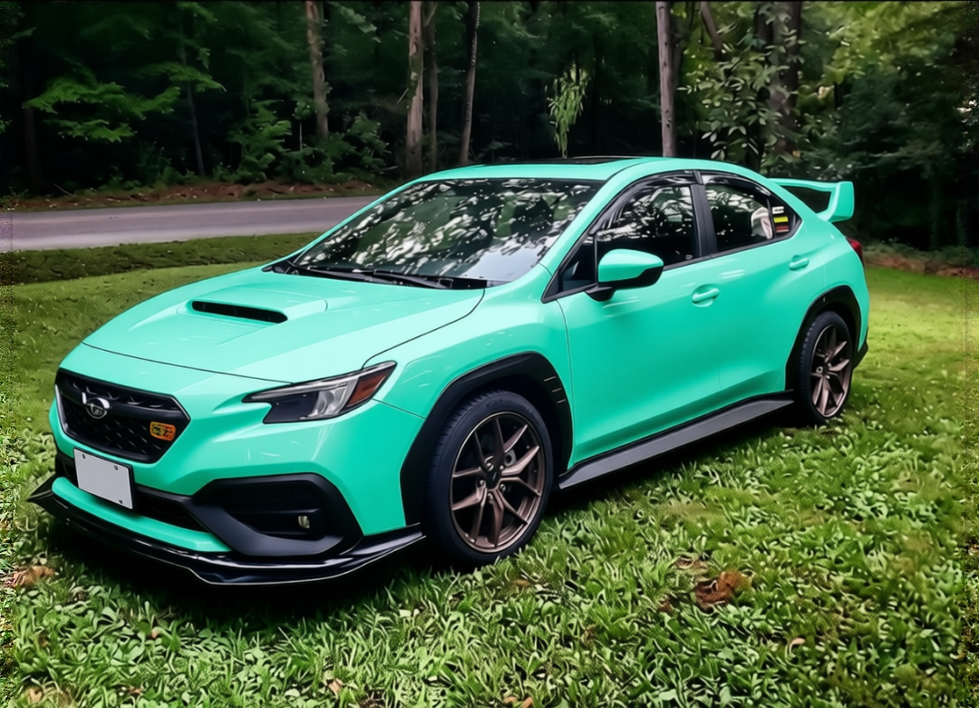 Preview Car 16 rendered in Super Gloss LB Tiffany Blue gloss wrap