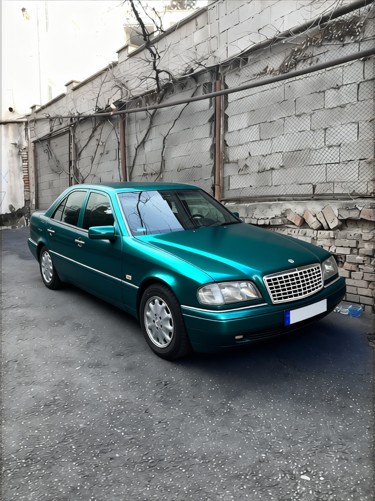 Preview Car 4 rendered in Super Gloss Era Green gloss wrap