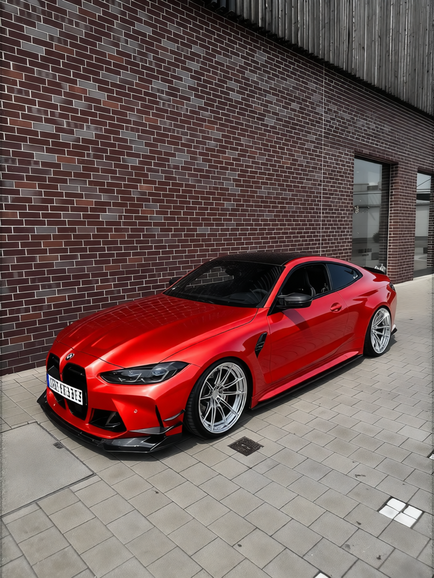 BMW M4 in Gloss Dragon Fire Red, gloss finish