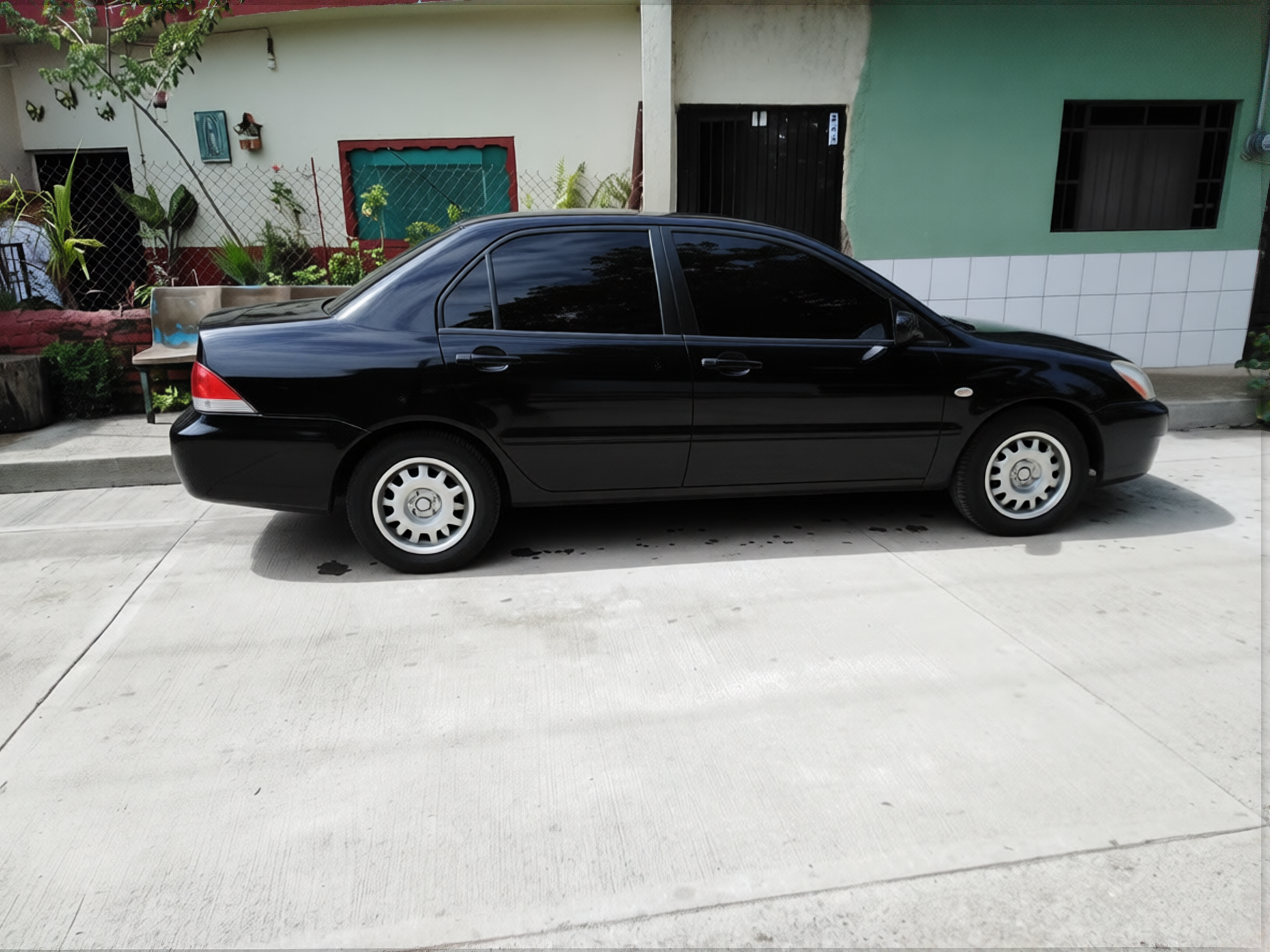 Voiture en Black satin paint