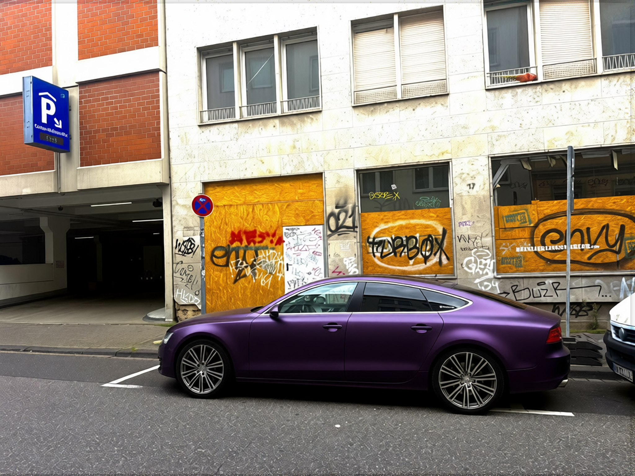Preview Car 5 rendered in Midnight Purple matte paint