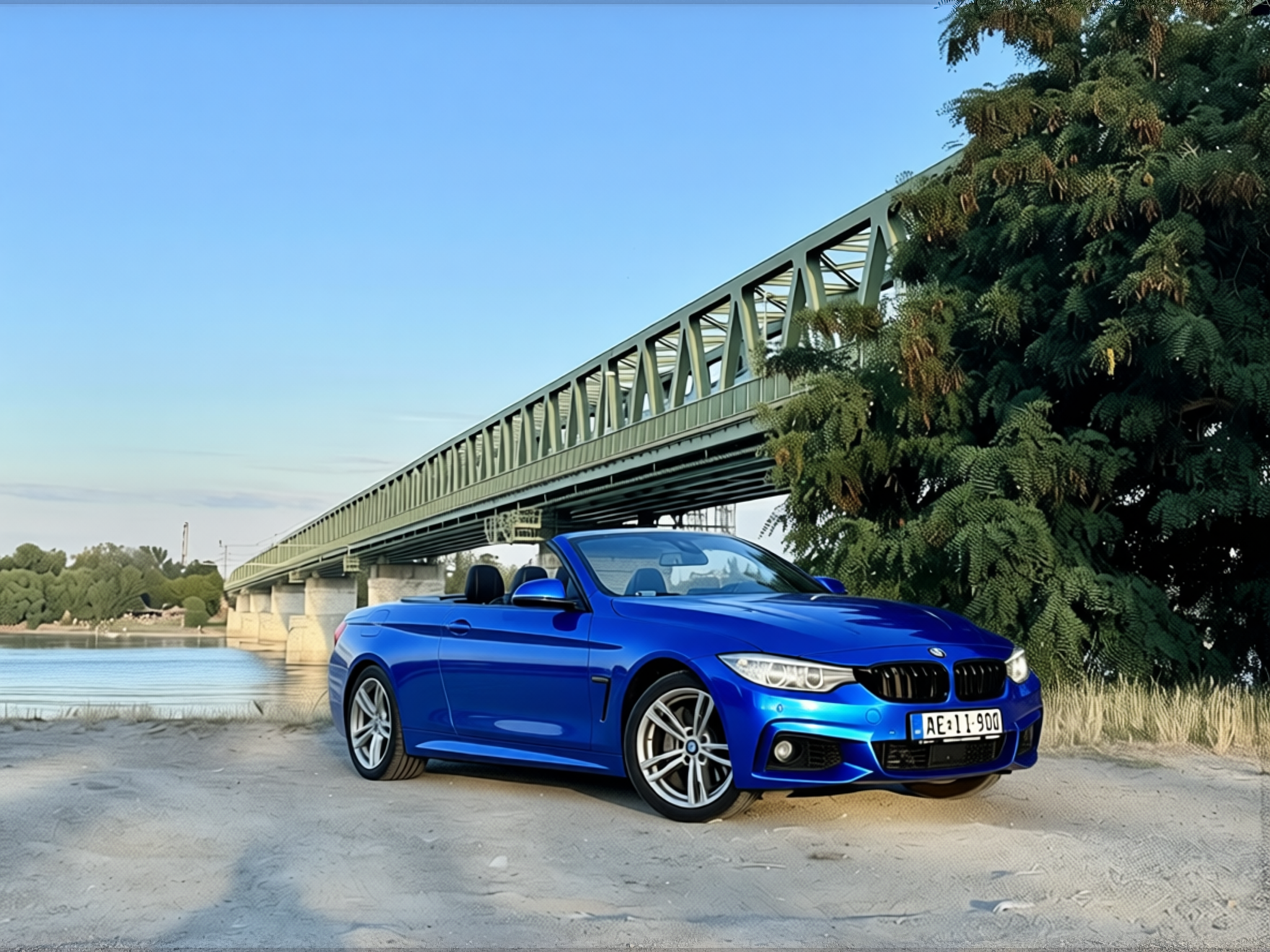 Preview Car 3 rendered in Royal Blue gloss wrap