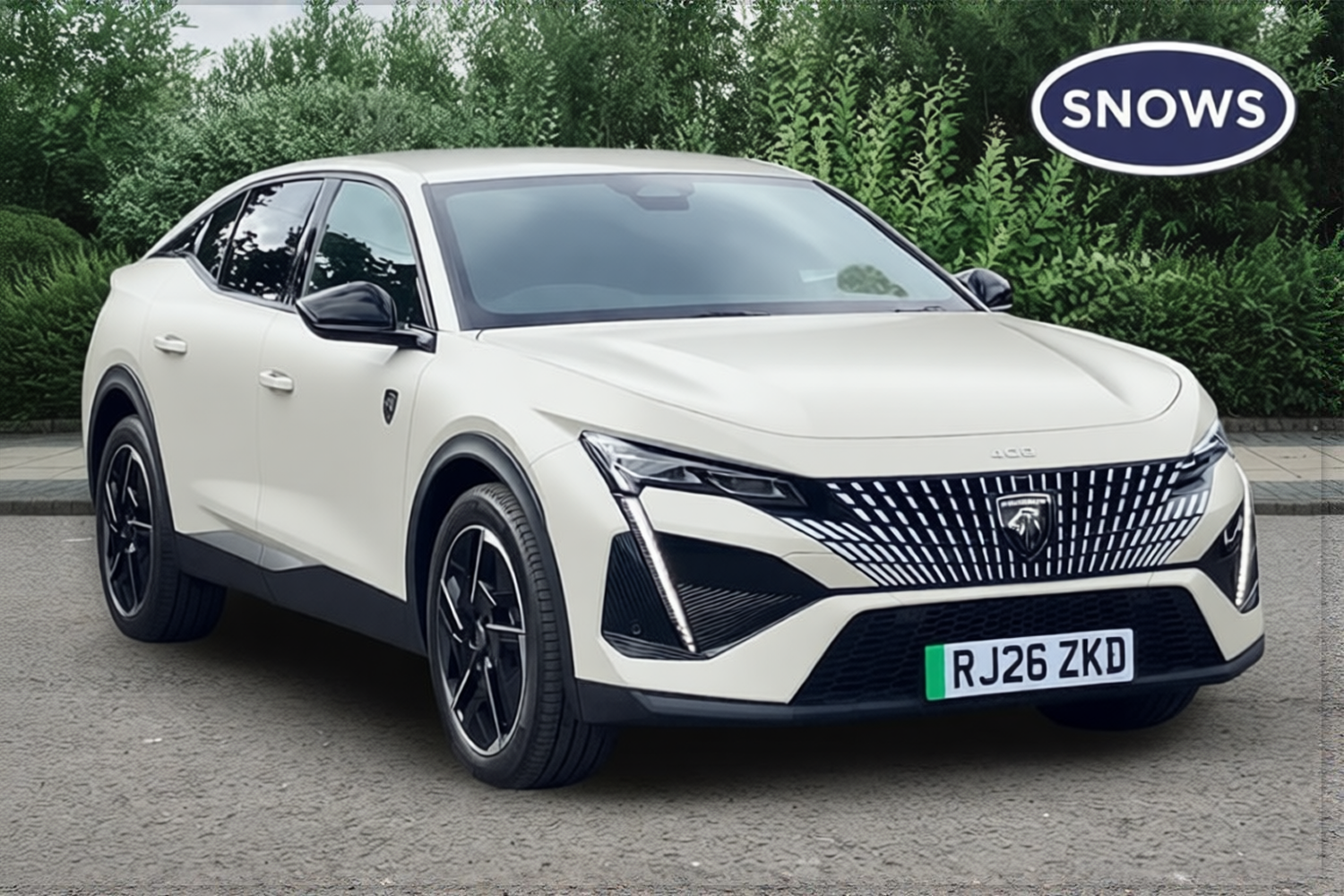 Preview Car 14 rendered in Pearl White matte paint