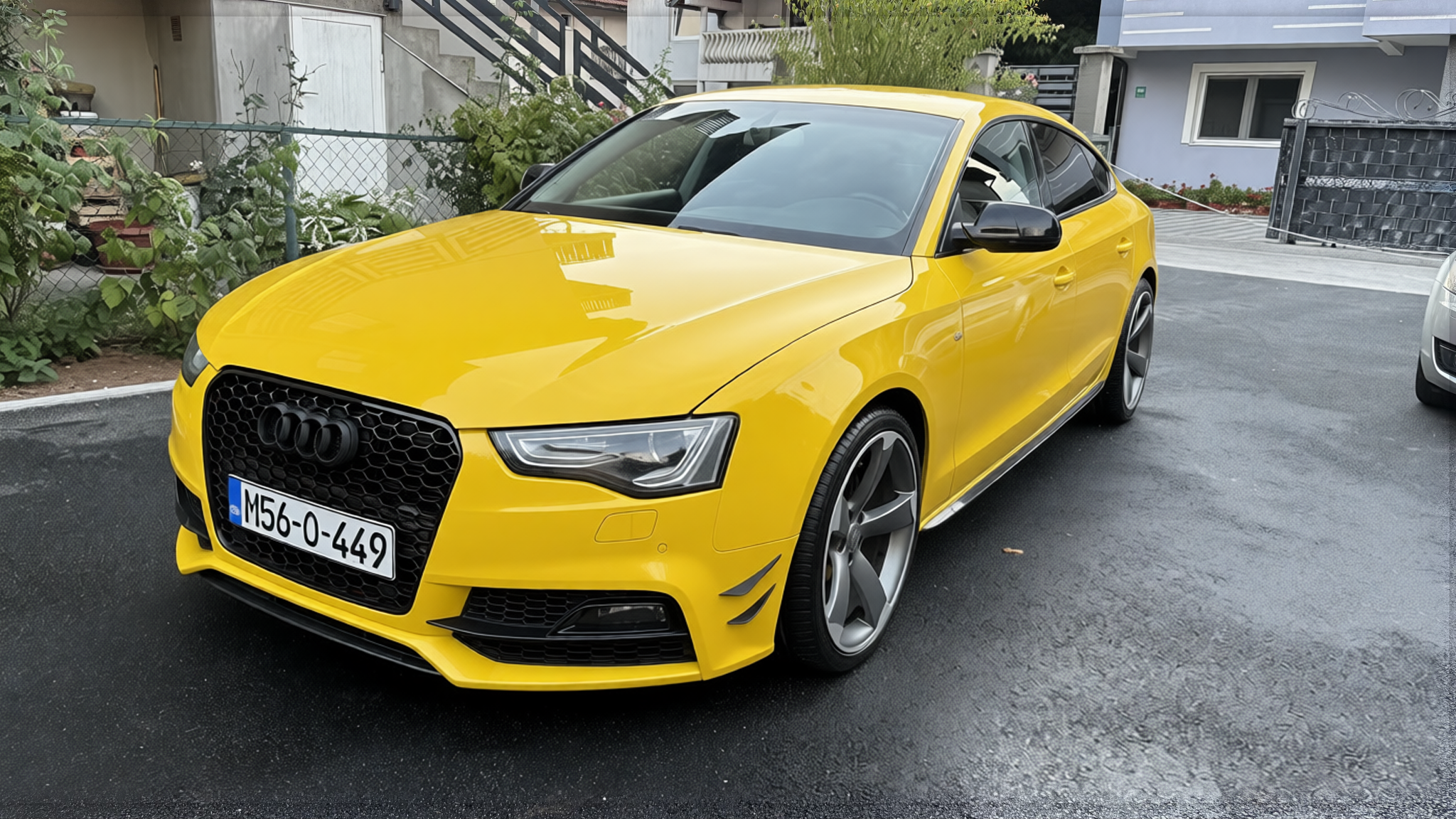 Preview Car 3 rendered in Racing Yellow gloss paint