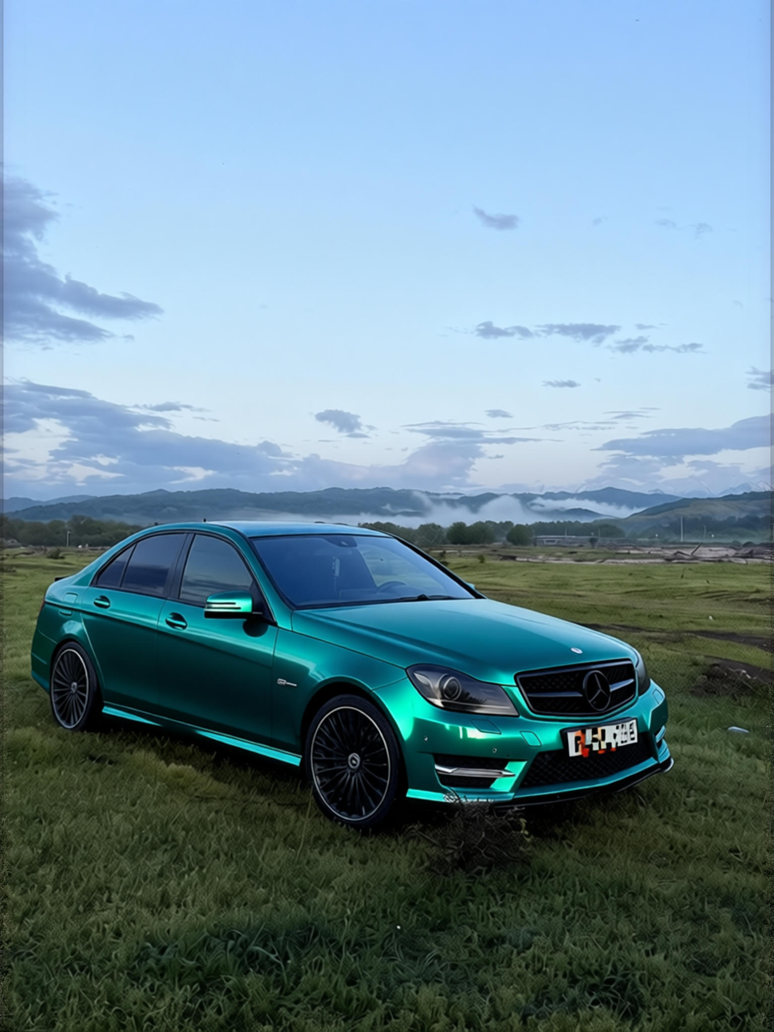 Preview Car 4 rendered in Super Gloss Era Green gloss wrap