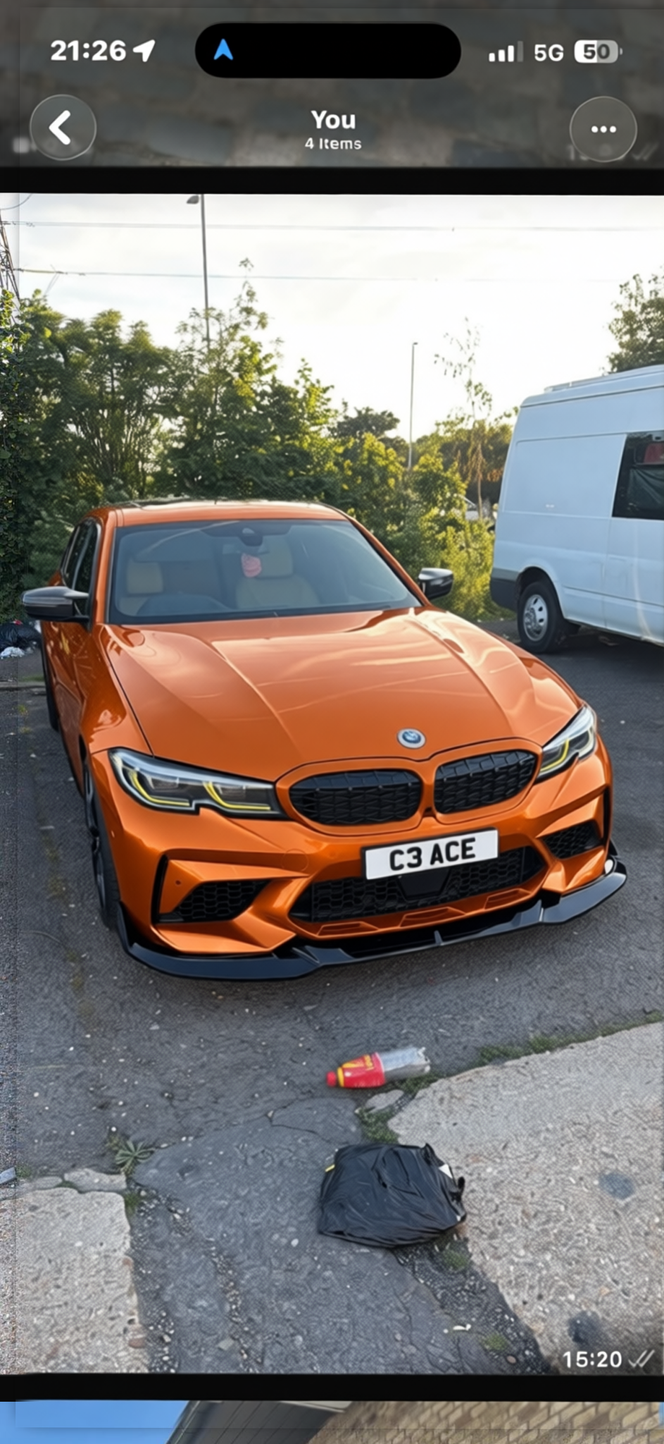 Preview Car 8 rendered in Lava Orange gloss paint