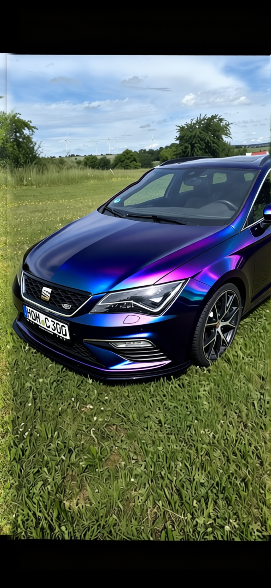 Voiture en Super Gloss Spectrum gloss wrap