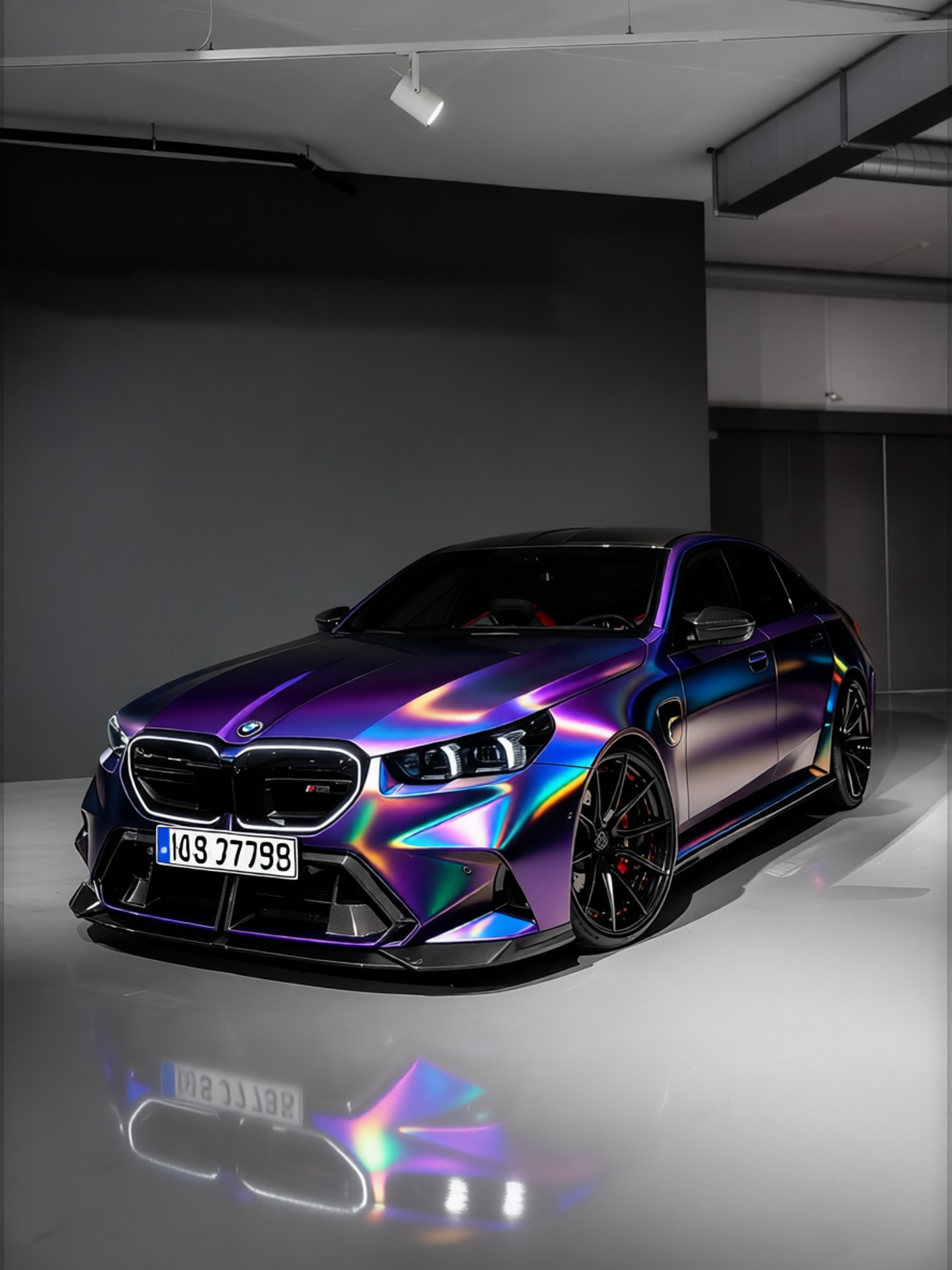 BMW M5 rendered in Super Gloss Spectrum gloss wrap
