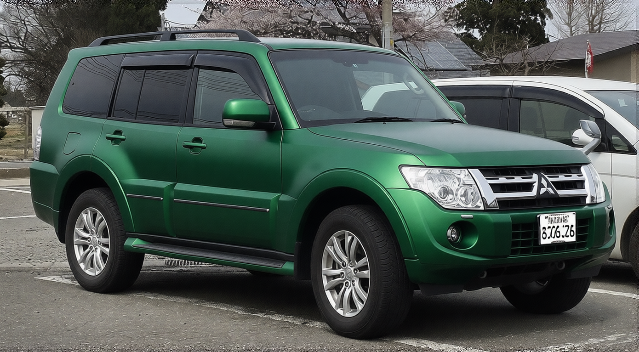 Preview Car 6 rendered in Racing Green matte paint