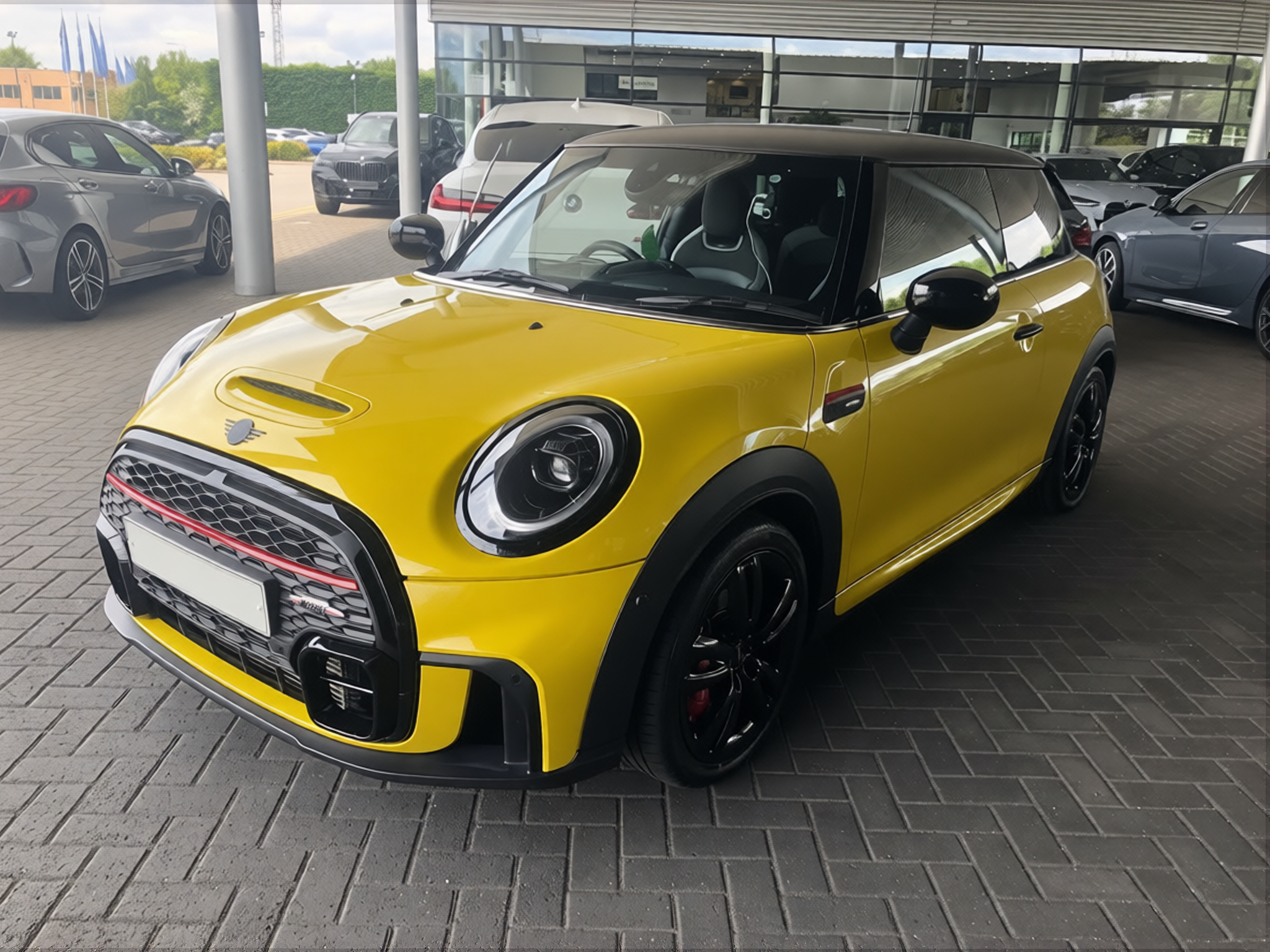 Voiture en Racing Yellow gloss paint