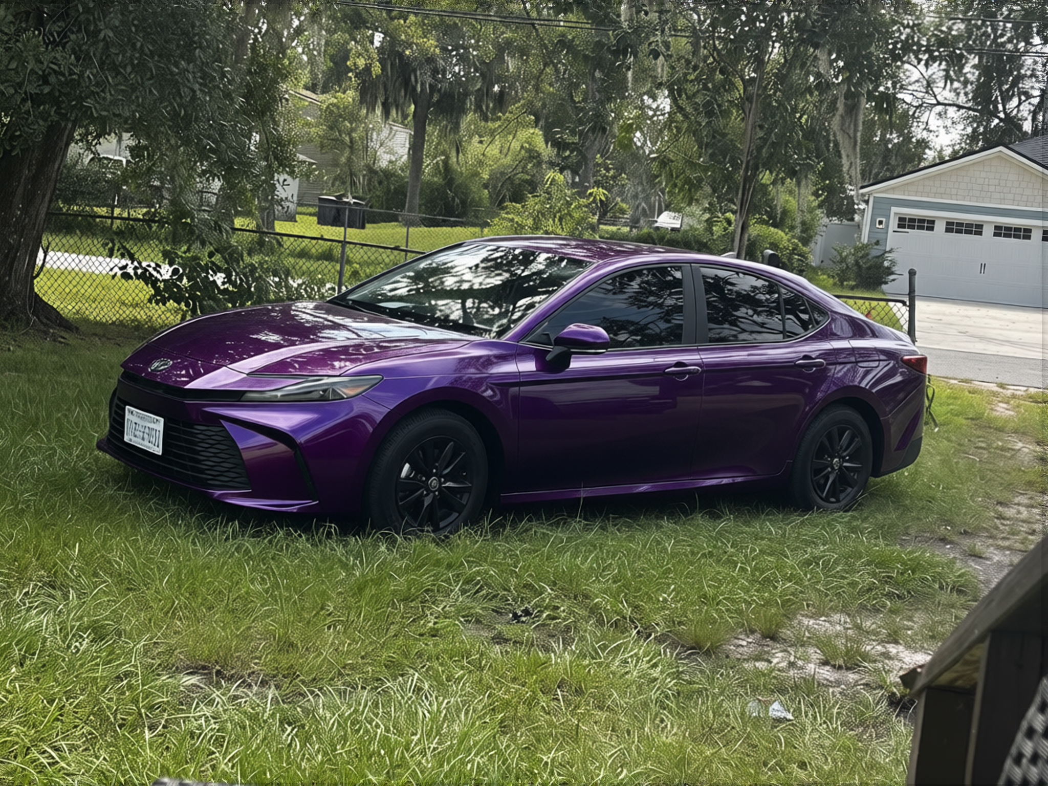 Voiture en Midnight Purple gloss paint