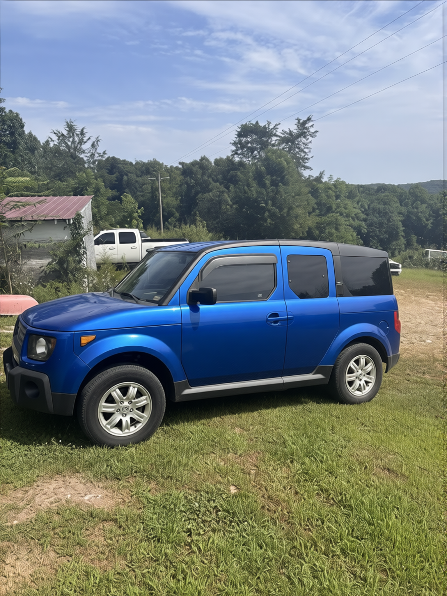 Preview Car 3 rendered in Gulf Blue gloss paint