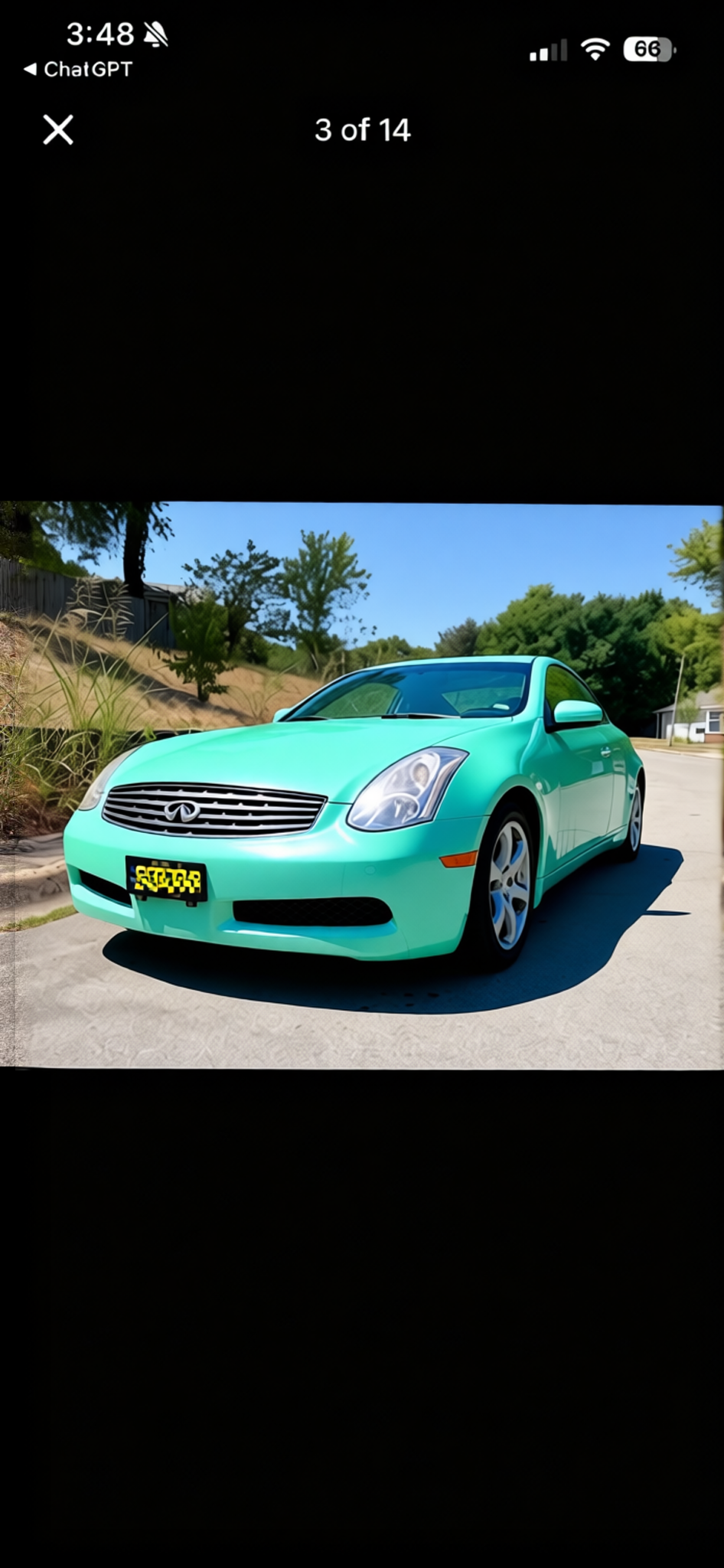 Preview Car 11 rendered in Super Gloss LB Tiffany Blue gloss wrap