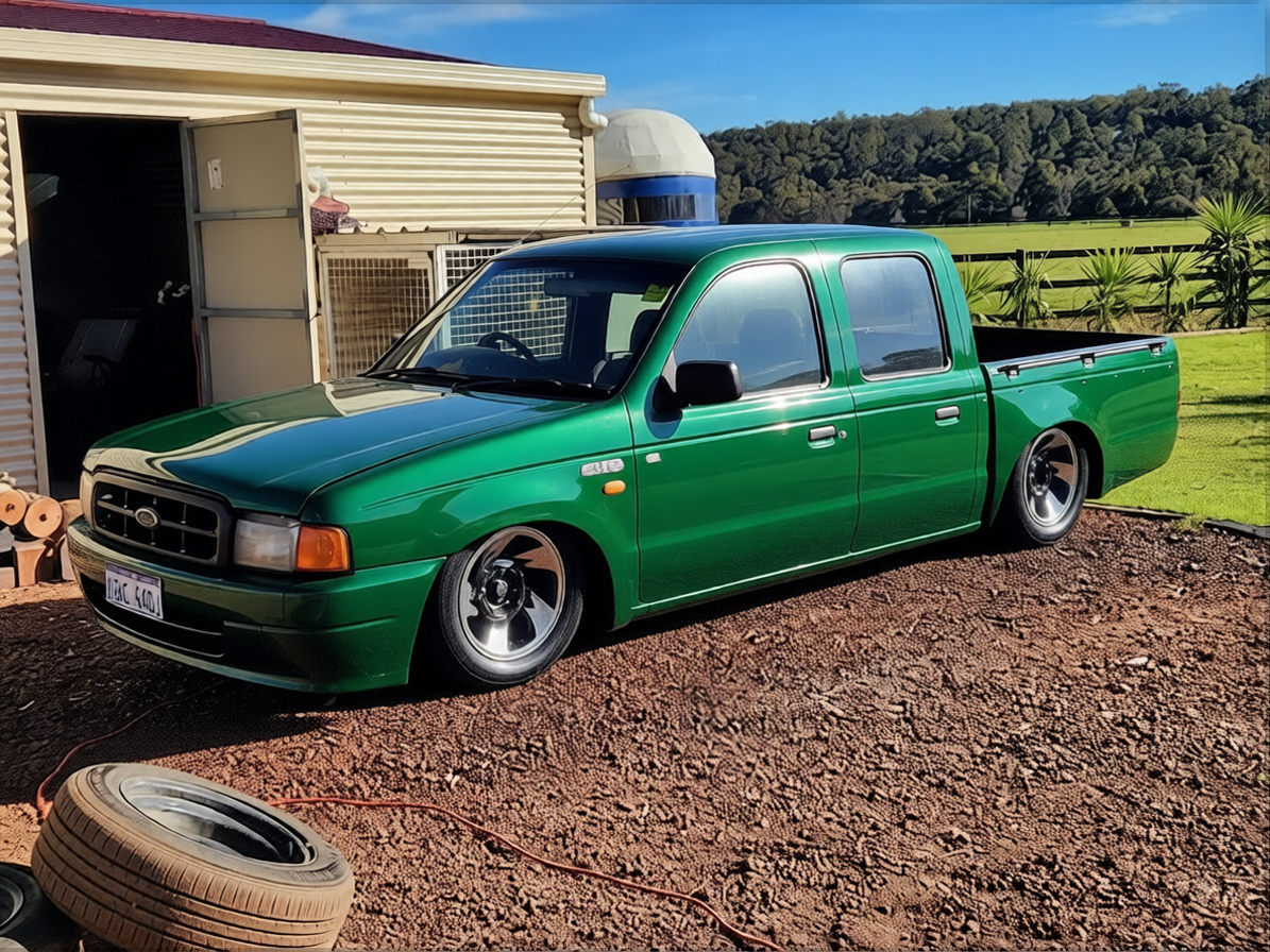 Preview Car 9 rendered in Racing Green gloss paint
