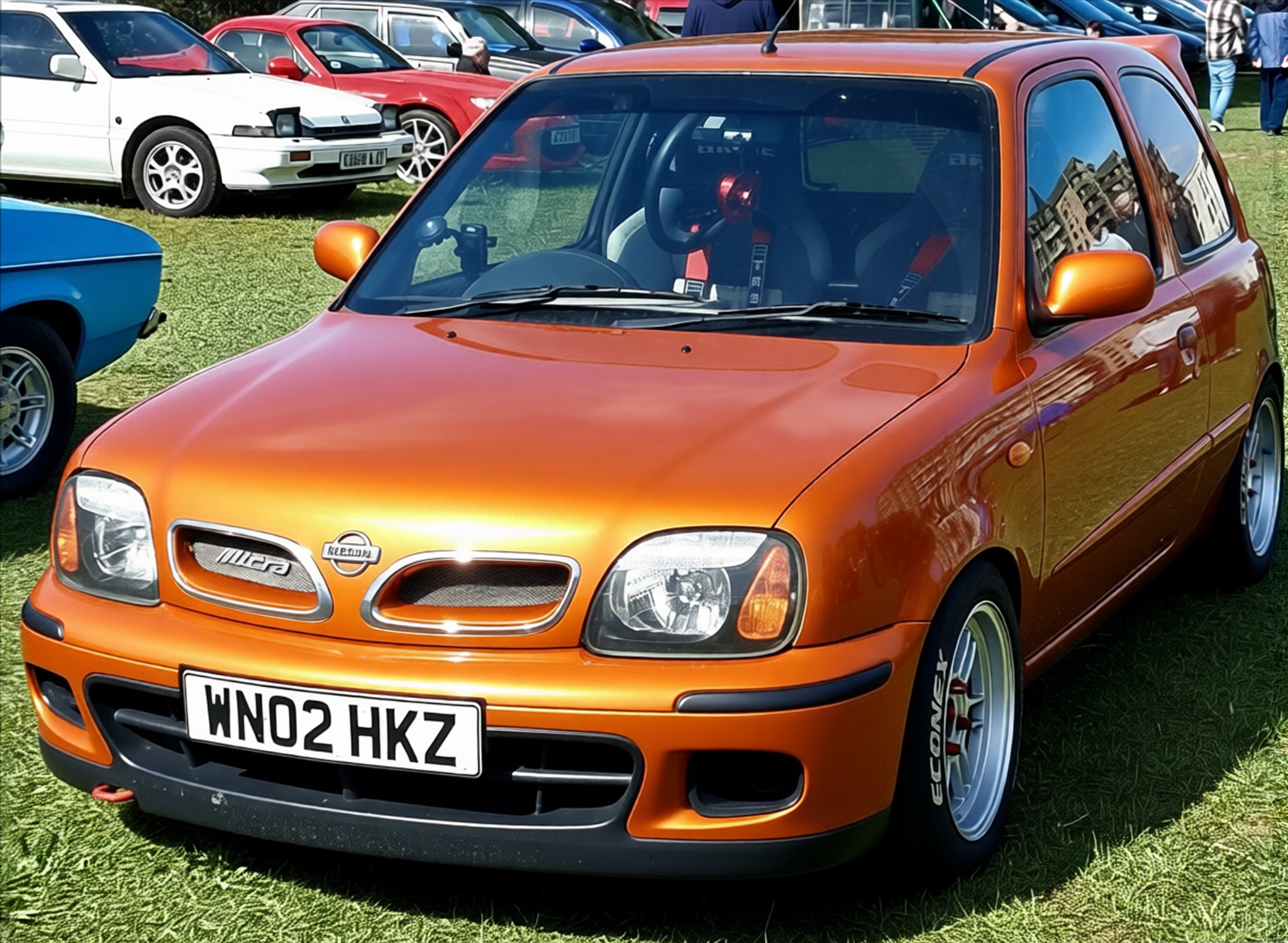 Preview Car 3 rendered in Lava Orange gloss paint