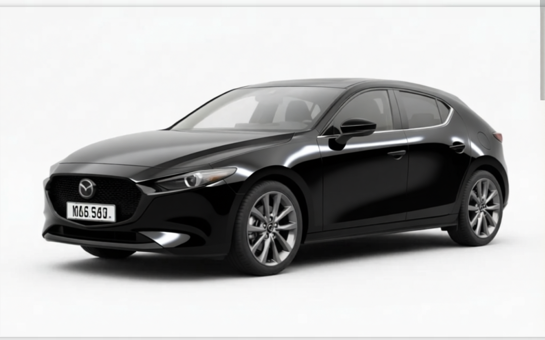 Preview Car 9 rendered in Black gloss paint