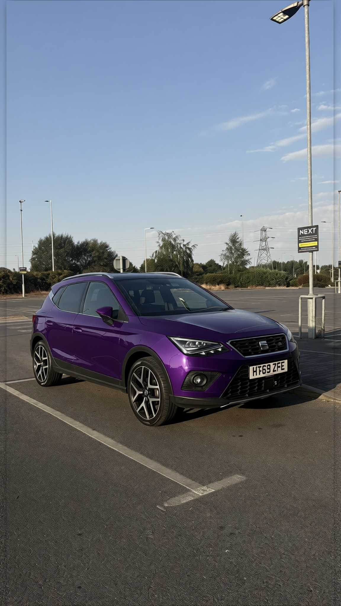 Preview Car 6 rendered in Midnight Purple gloss paint