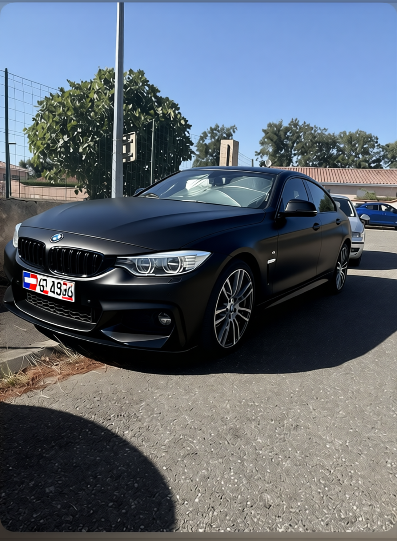 Preview Car 4 rendered in Satin Obsidian Black satin wrap