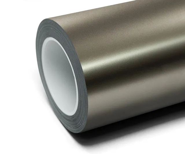Texture du film covering Inozetek Frozen Satin Metallic Aluminum Grey · Specced