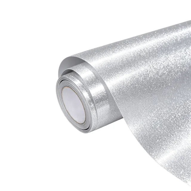 Texture du film covering Ravoony Gloss Metallic Diamond Silver · Specced